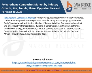 Polyurethane Composites Market by Industry Growth, Size, Trends, Share, Opportunities and Forecast To 2026