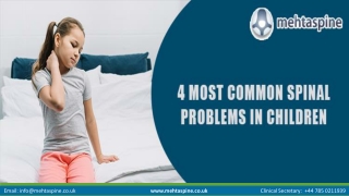 4 Most Common Spinal Problems in Children| Mehta Spine