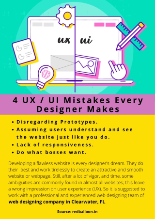 4 UX /UI Mistakes Every Designer Makes