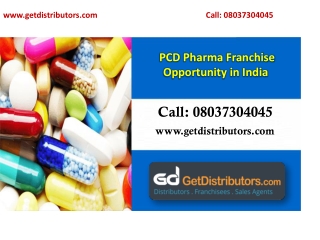 PCD Pharma Franchise Opportunity in India