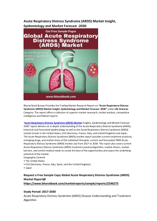 Global Acute Respiratory Distress Syndrome (ARDS) Market Research Report Forecast 2030