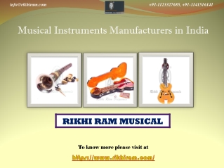 One of The Best Musical Instruments Manufacturers in India
