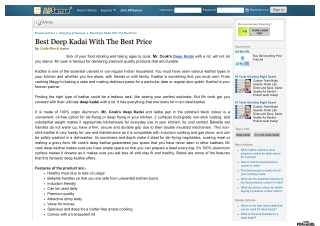 Best Deep Kadai With The Best Price