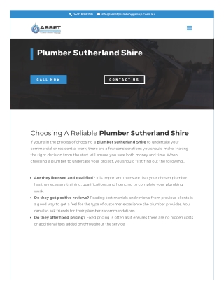 Plumber cronulla