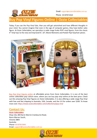 Buy Pop Vinyls Australia