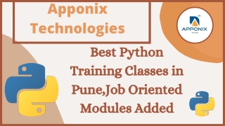 PYTHON TRAINING IN PUNE