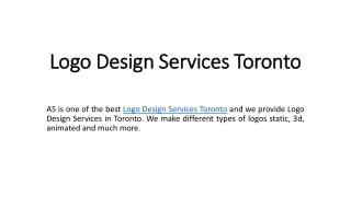 Logo Design Services Toronto