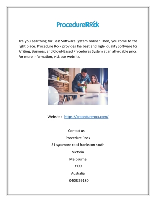 Best Software for Writing Procedures | Procedure Rock