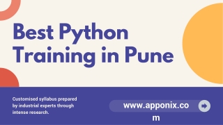 Best Python Training in Pune