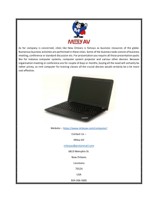 Computer Equipment Rentals New Orleans | Miteyav.com