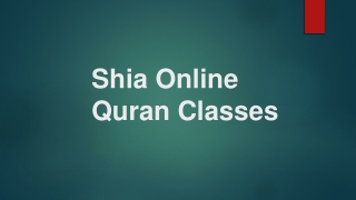 Shia Online Quran Classes