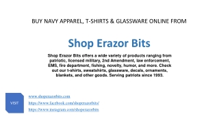 NAVY Apparel, t-shirts & glassware