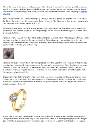 The Most Innovative Things Happening With mothers birthstone rings