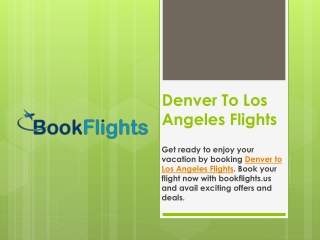Denver To Los Angeles Flights