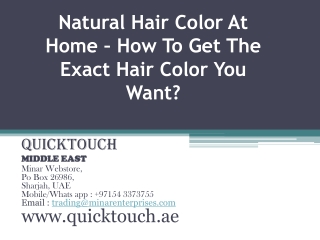 Natural Hair Color At Home – How To Get The Exact Hair Color You Want?