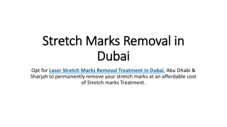 Stretch Marks Removal in Dubai