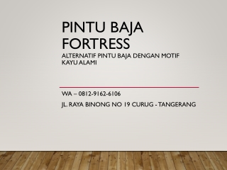 WA 0812-9162-6106 Pintu Baja Fortress