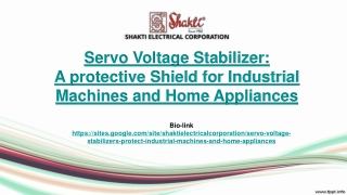 Servo Voltage Stabilizer For Industrial Machines