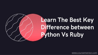 Learn The Best Key Difference between Python Vs Ruby