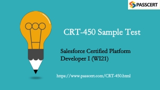 2021 Salesforce Platform Developer I CRT-450 Dumps