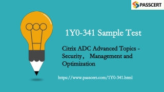 Citrix ADC Advanced Topics 1Y0-341 Dumps