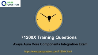 2021 Update Avaya ACIS 71200X Exam Questions