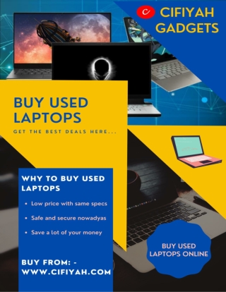 Save a lot of money from the used laptop for sale.