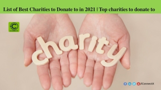 List of Best Charities to Donate to in 2021 | Top charities to donate to