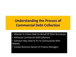 Understanding the Process of Commercial Debt Collection