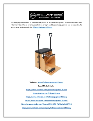 Pilates Equipment Fitness | Pilatesequipment.fitness