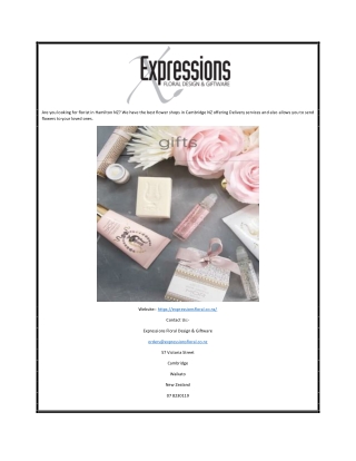 Florist in Cambridge | Expressionsfloral.co.nz