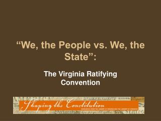 “We, the People vs. We, the State”: