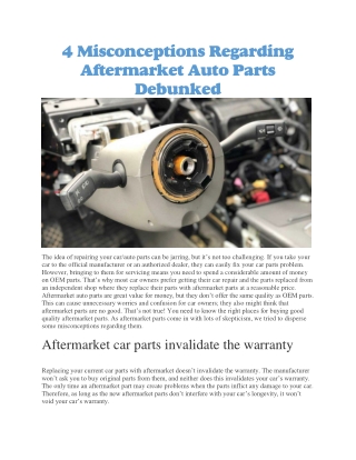 Car auto parts