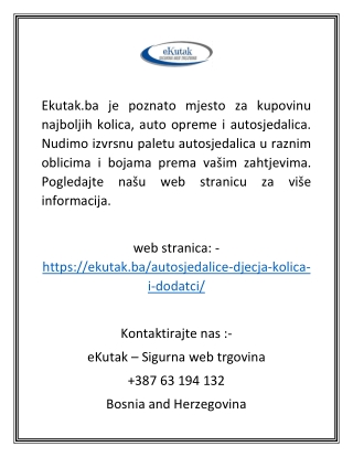 Dječja kolica BiH | eKutak.ba