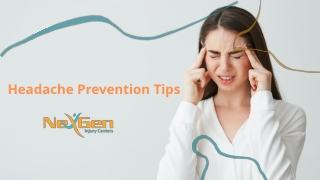 Headache Prevention Tips
