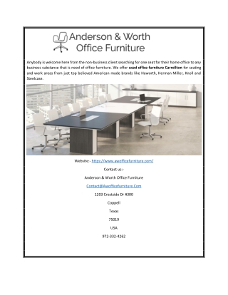 Used Office Furniture in Dallas | Awofficefurniture.com