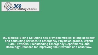 Colorado Emergency Physicians Billing Services - 360 Medical Billing Solutions