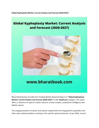 Global Kyphoplasty Market Forecast 2020-2027