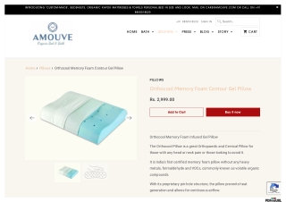 Buy Memory Foam Pillows Online - Sleeping Pillow at Best Price By Amouve