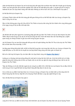 Về Spring Waterfront City Nam Long , bạn suy nghĩ điều gì?