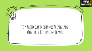 Top Rated Car Mechanic Winnipeg - Winter's Collision Repair