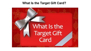 What Is the Target Gift Card?