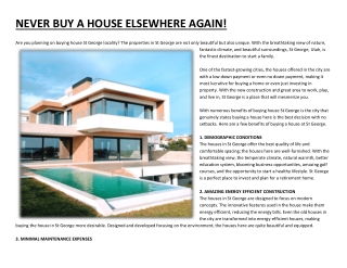 NEVER BUY A HOUSE ELSEWHERE AGAIN!