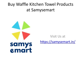 Buy Waffle Kitchen Towel 4 pack Beige at samysemart