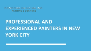 Professional and experienced painters in New York City