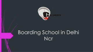 Boarding School in Delhi Ncr – GD Goenka