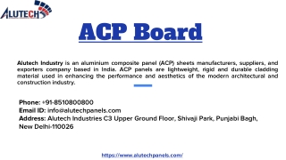 Best ACP Board