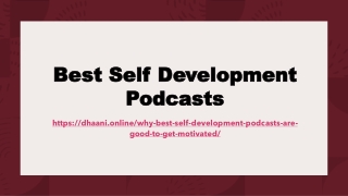 Best Self Development Podcasts