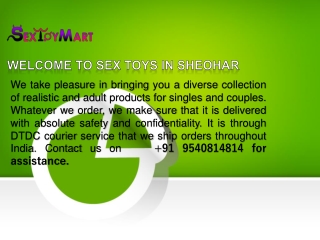 Adult Toys In SHEOHAR | Call  91 9540814814