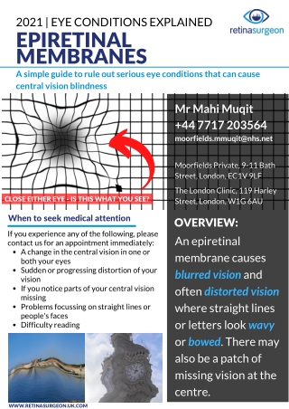 EPIRETINAL MEMBRANES